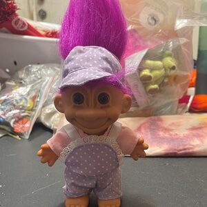 Purple Troll Doll with Hat